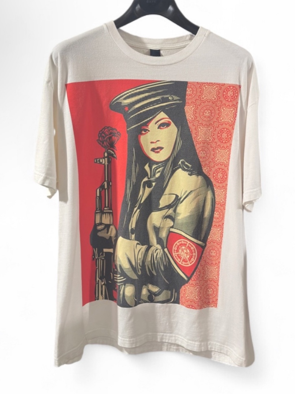 OBEY Peace Rose Female Guard Graphic T-shirt Size Men’s XL
